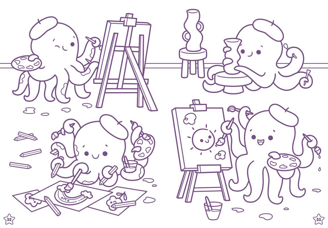 Kawaii Cuties: Coloring Book with Rainbow Pencil by Delaney Foerster