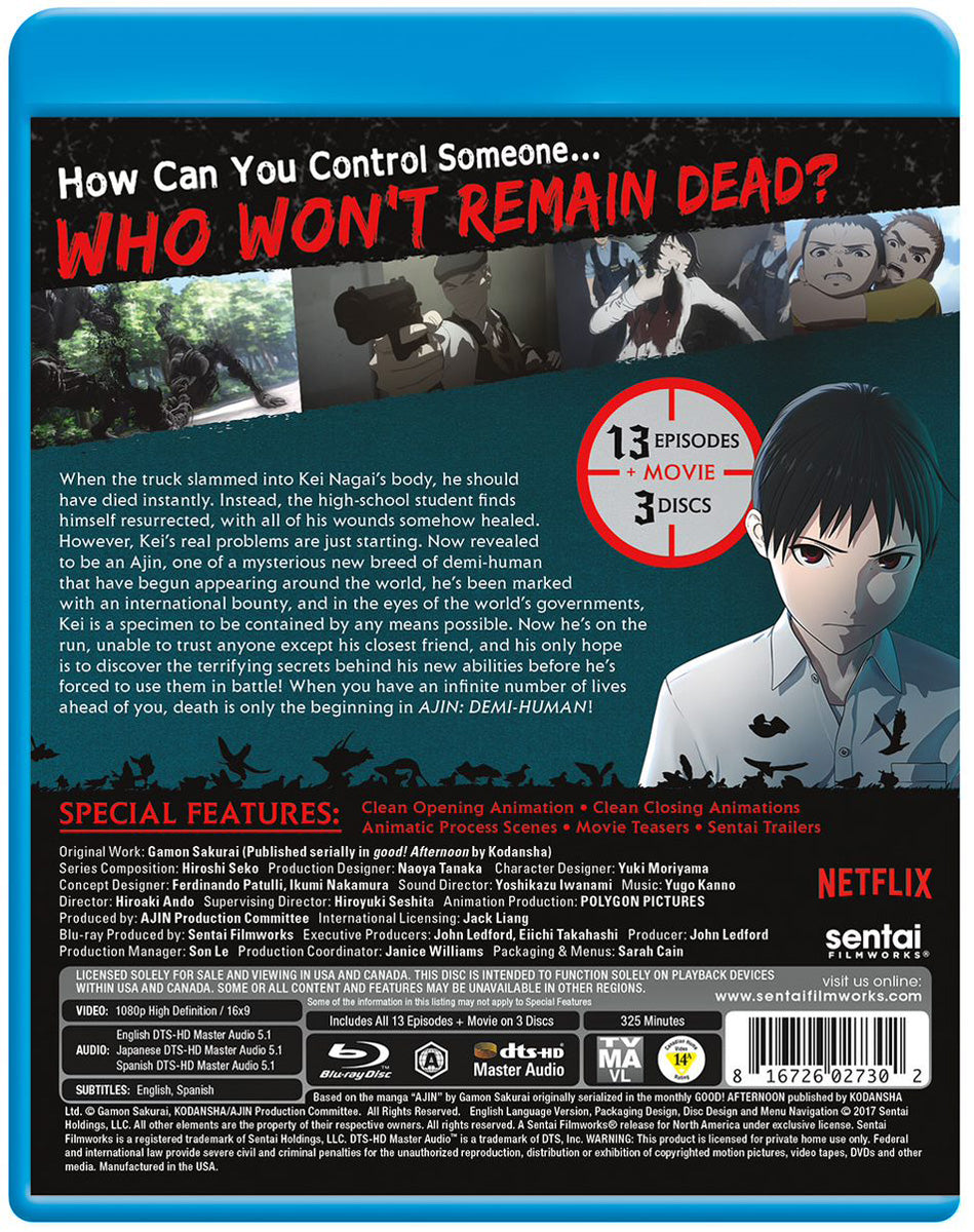 Ajin: Demi-Human - The Complete Collection (Blu-ray)