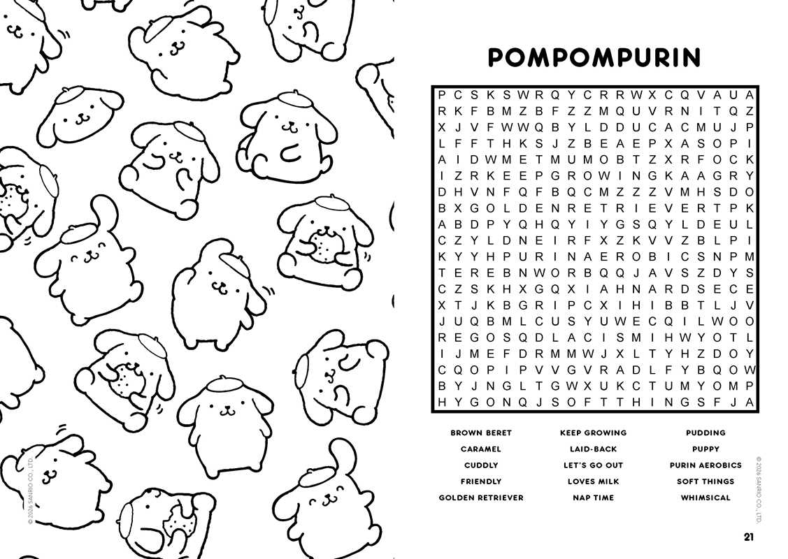 Hello Kitty and Friends Word Search and Coloring Book by Editors of Thunder Bay Press