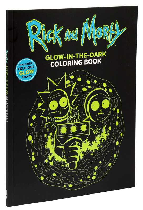 Rick and Morty Glow-in-the-Dark Coloring Book by Editors of Thunder Bay Press