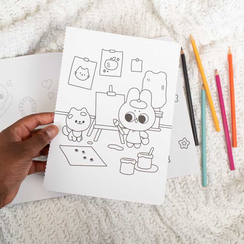 Official Pocket Peaches Coloring Book by Dora  Wang