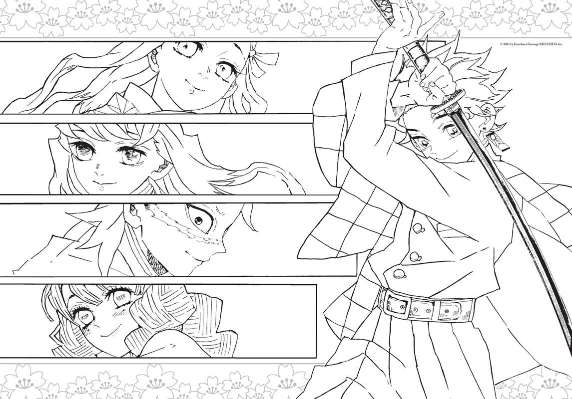 Demon Slayer: Kimetsu no Yaiba: The Official Coloring Book by