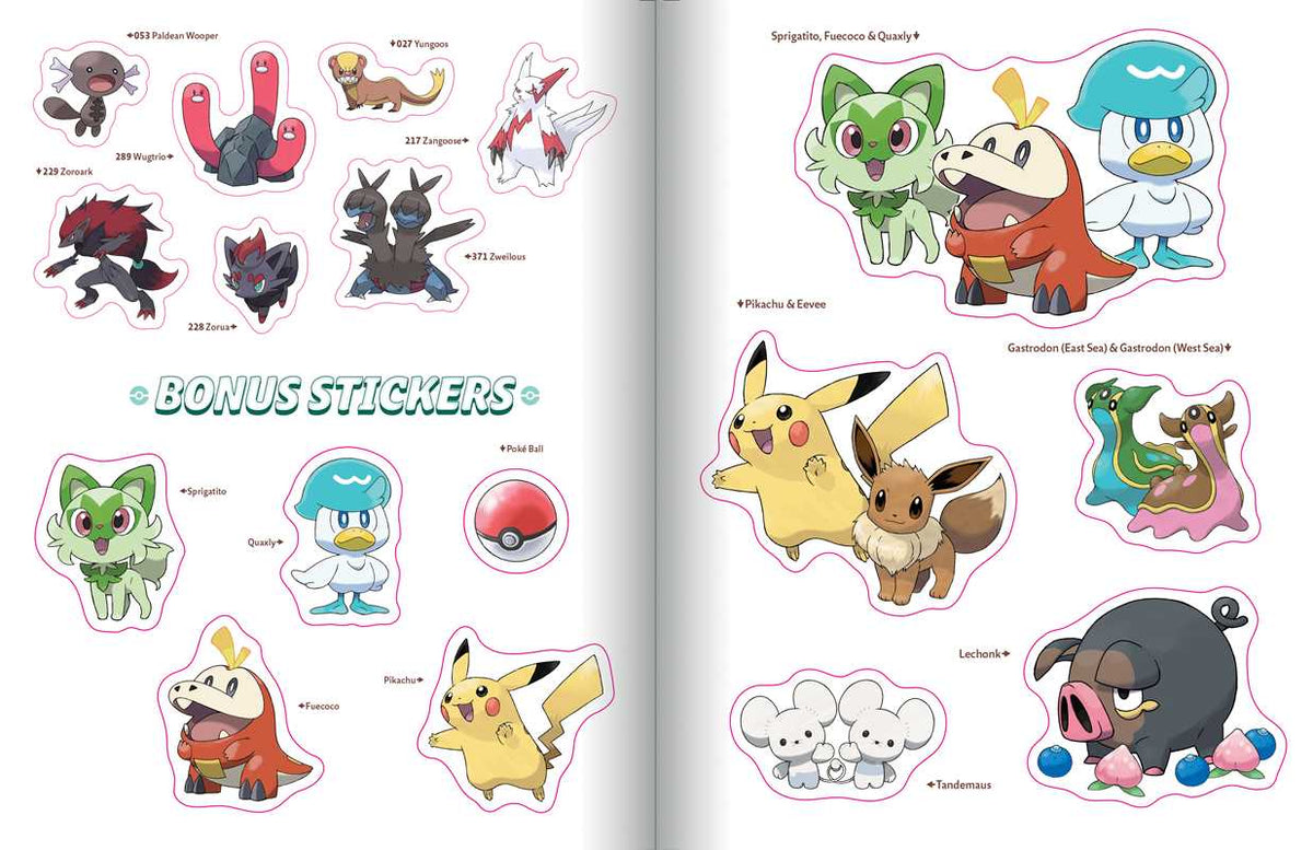 Pokémon The Official Sticker Book Of The Paldea Region  by Pikachu Press