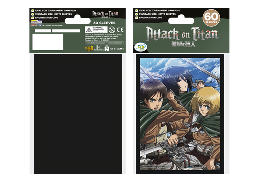 Attack on Titan Yu-gi-oh Sized Sleeves - Trio