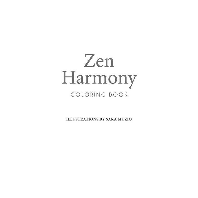 Zen Harmony Coloring Book