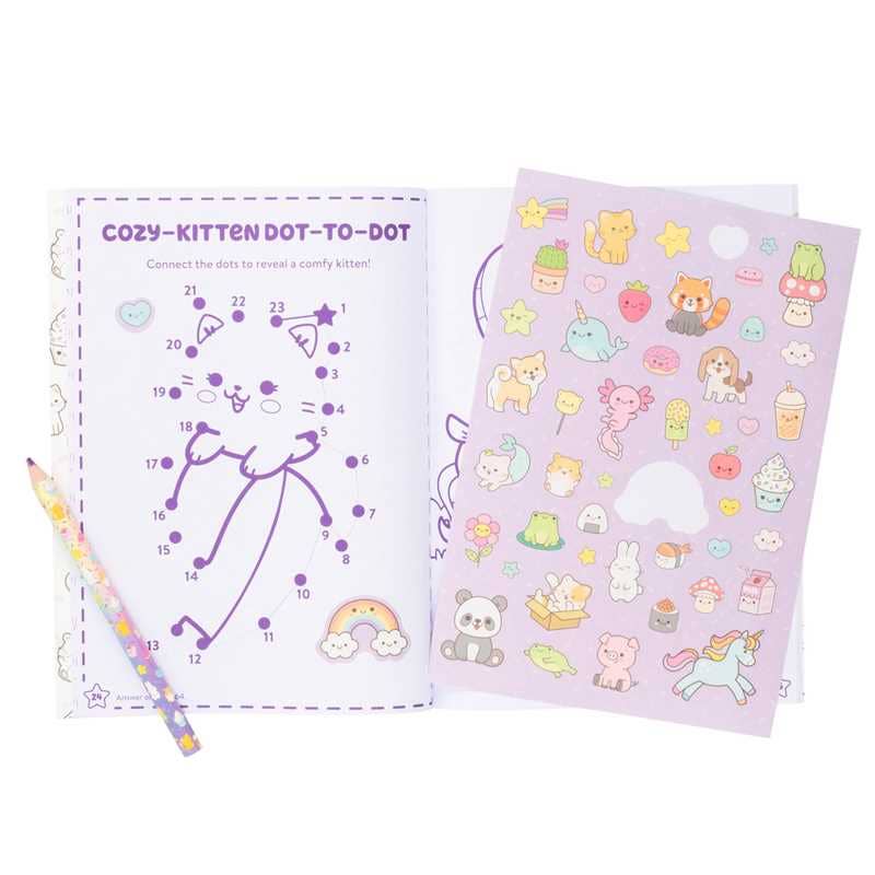 Kawaii Cuties: Coloring Book with Rainbow Pencil by Delaney Foerster