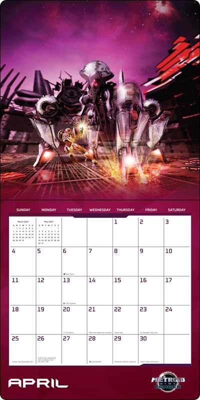 Metroid 2027 Wall Calendar by Nintendo