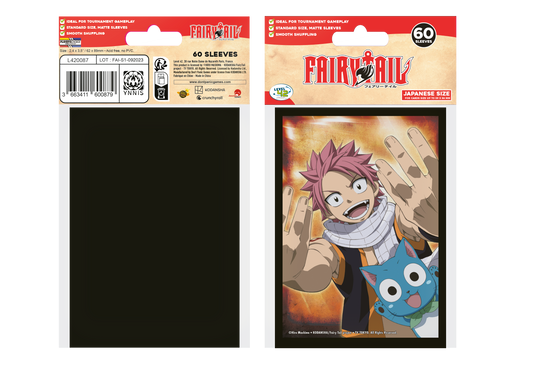 Fairy Tail Yu-gi-oh Sized Sleeves - Natsu & Happy