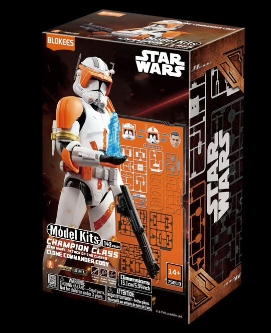 Clone Commander Cody Model Kit - Star Wars: Attack of the Clones - Blokees