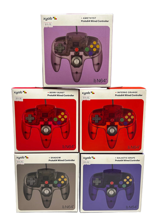 Nintendo 64 Wired Controller (5 variants) - XYAB