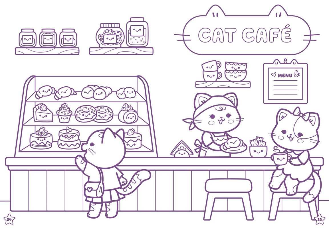 Kawaii Cuties: Coloring Book with Rainbow Pencil by Delaney Foerster