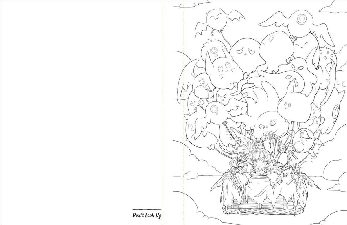Creepy Cuties Manga Coloring Book by