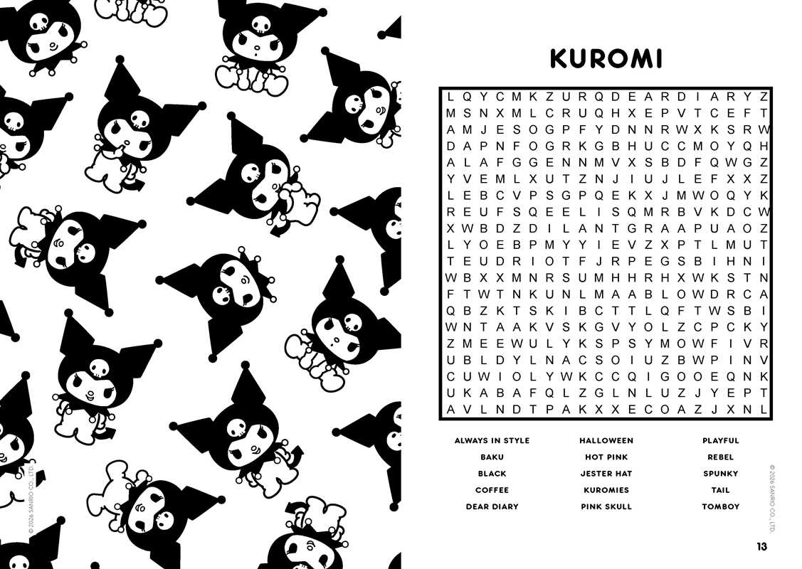 Hello Kitty and Friends Word Search and Coloring Book by Editors of Thunder Bay Press