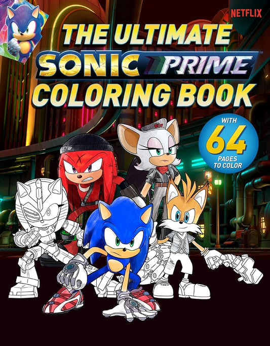 The Ultimate Sonic Prime Coloring Book (Sonic the Hedgehog) cover image