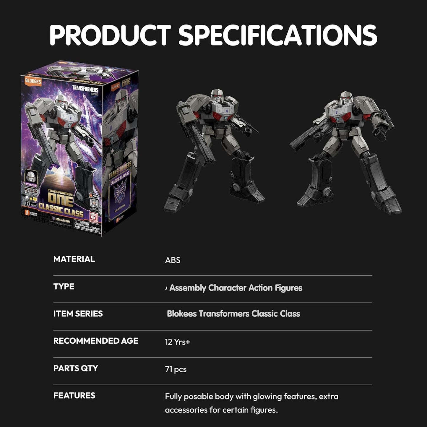 Blokees - Megatron Classic Class 12 Model Kit