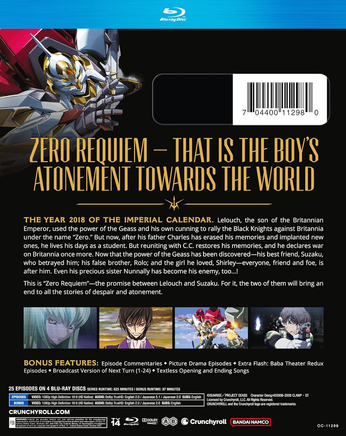 Code Geass: Lelouch Of The Rebellion R2 - Season 02 (Blu-ray)