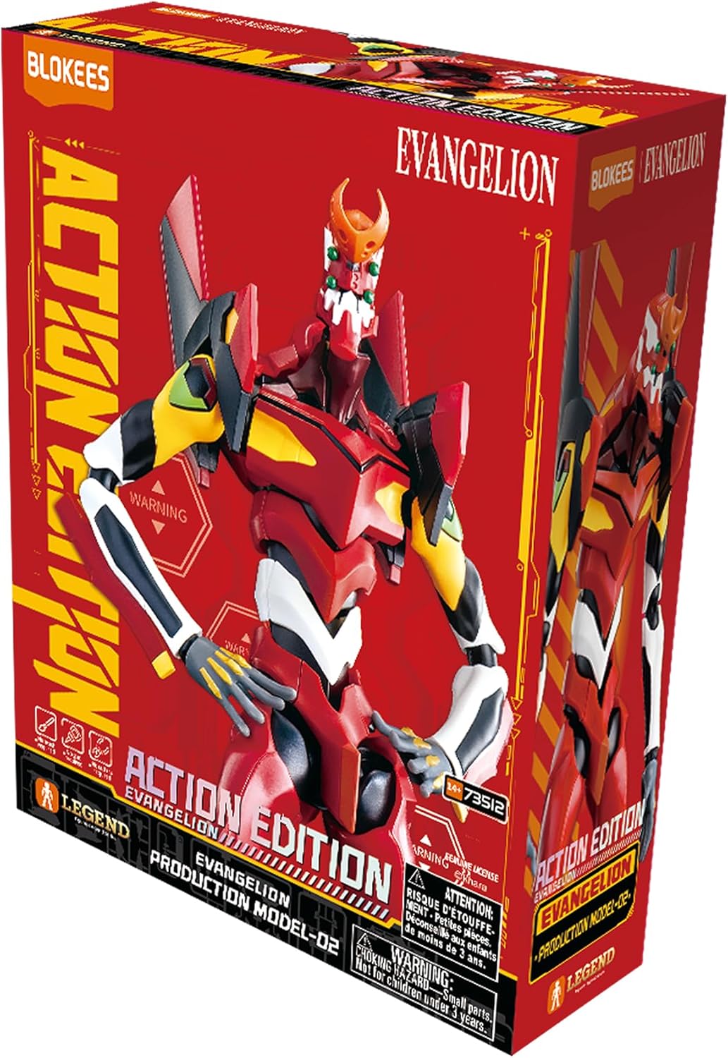 Evangelion Production Model-02 Action Edition Model Kit - Blokees