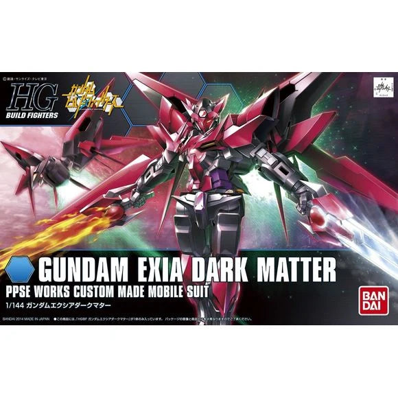 Mobile Suit Gundam Build Fighters: Gundam Exia Dark Matter High Grade 1:144 Scale Model Kit - Bandai Namco