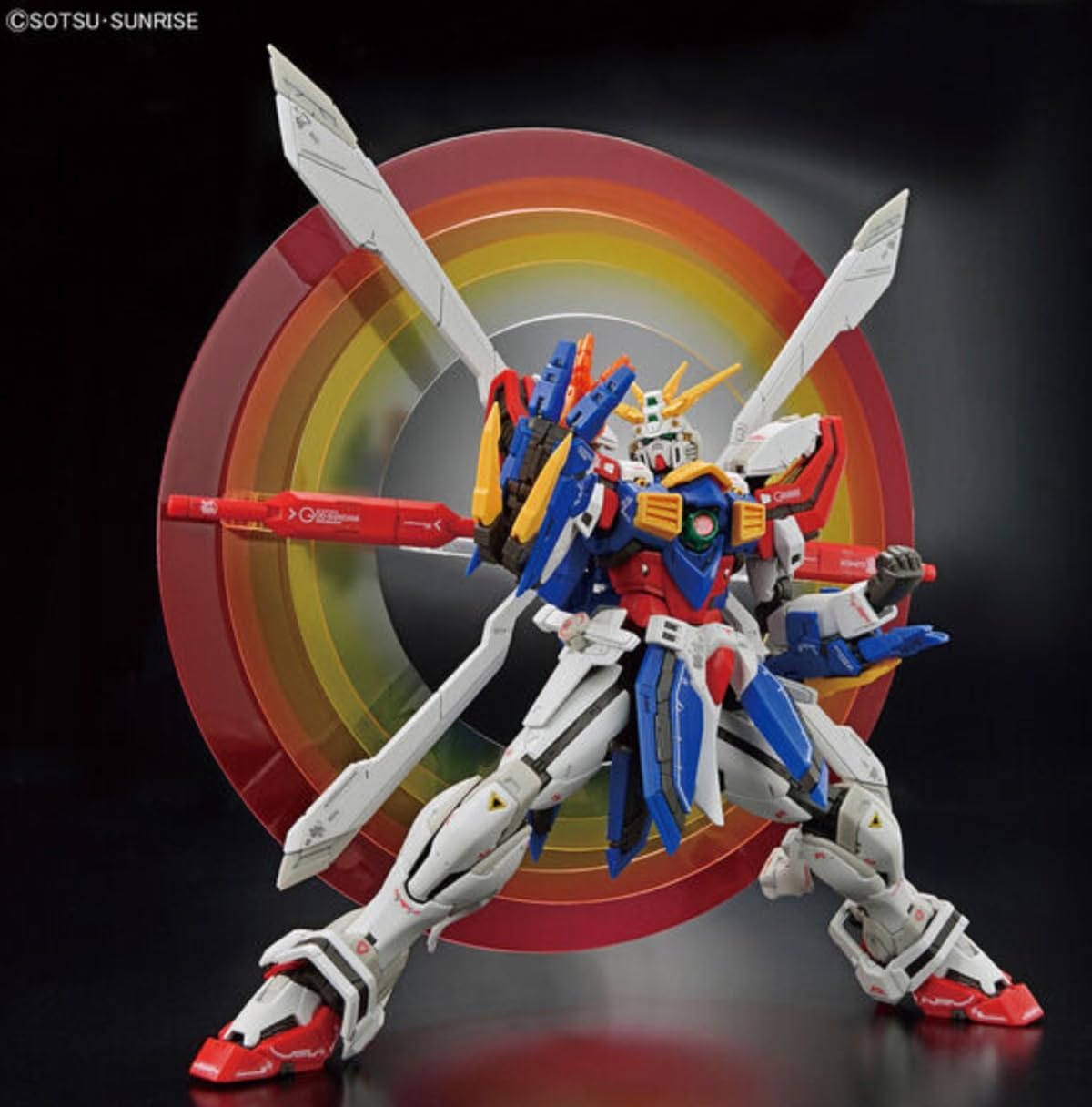 Mobile Suit G Gundam: God Gundam Burning Gundam Real Grade 1:144 Scale Model Kit
