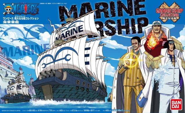Marine Warship - One Piece Model Kit - Grand Ship Collection #07 - Bandai