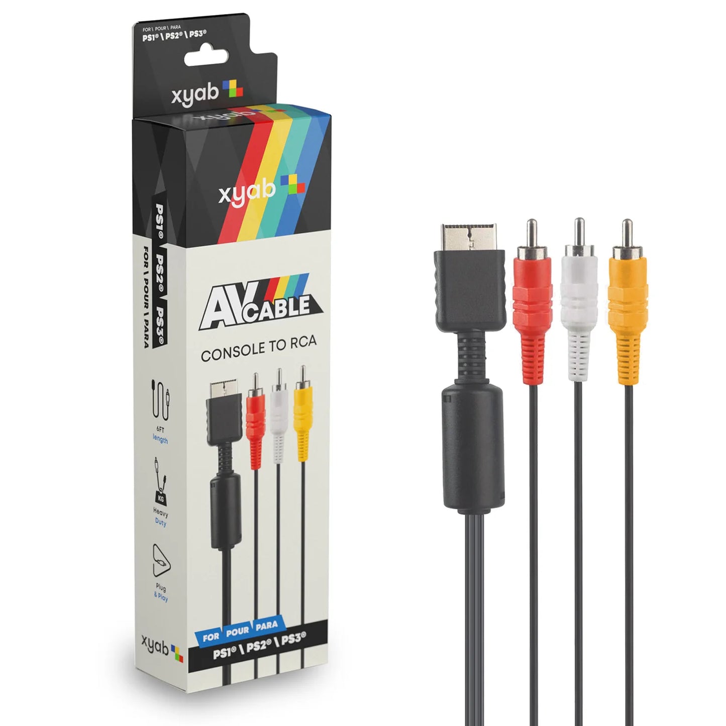 AV Cable: Ps1 / Ps2 / Ps3 - XYAB