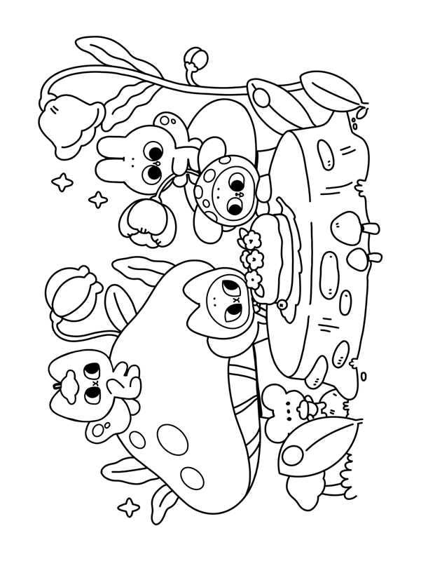 Official Pocket Peaches Coloring Book by Dora  Wang