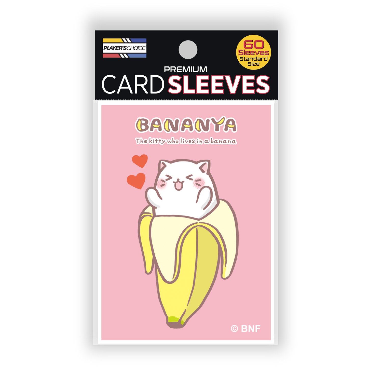 Bananya Standard Sleeves - Pink