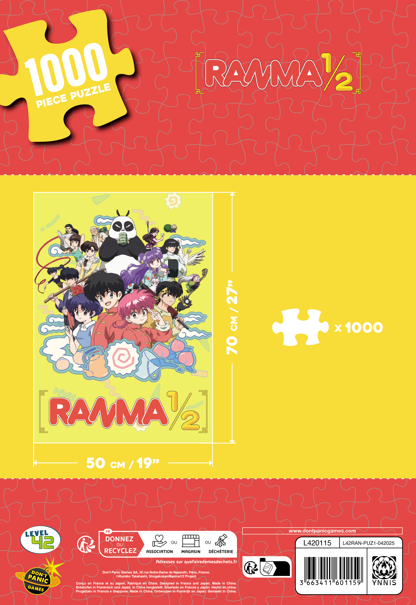 Ranma 1/2 1000-Piece Jigsaw Puzzle