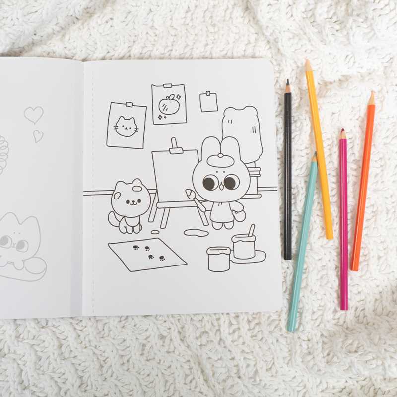 Official Pocket Peaches Coloring Book by Dora  Wang