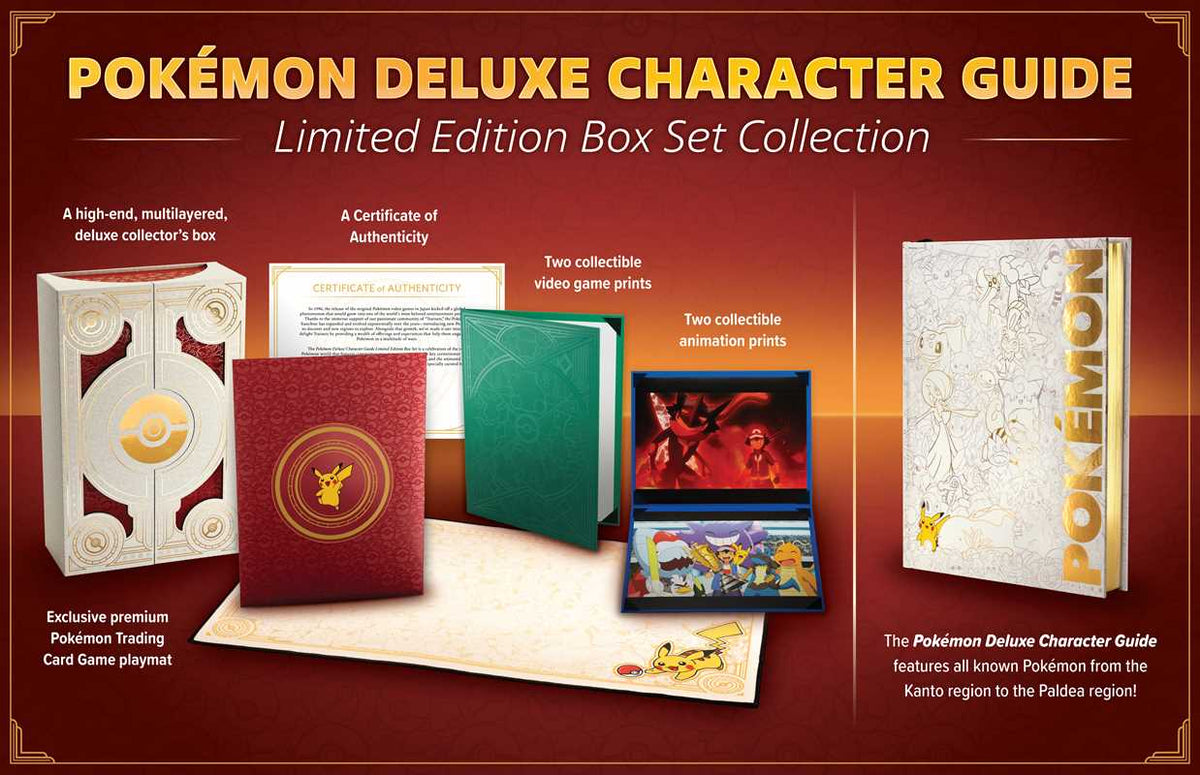 Pokémon Deluxe Character Guide Limited Edition Box Set Collection by