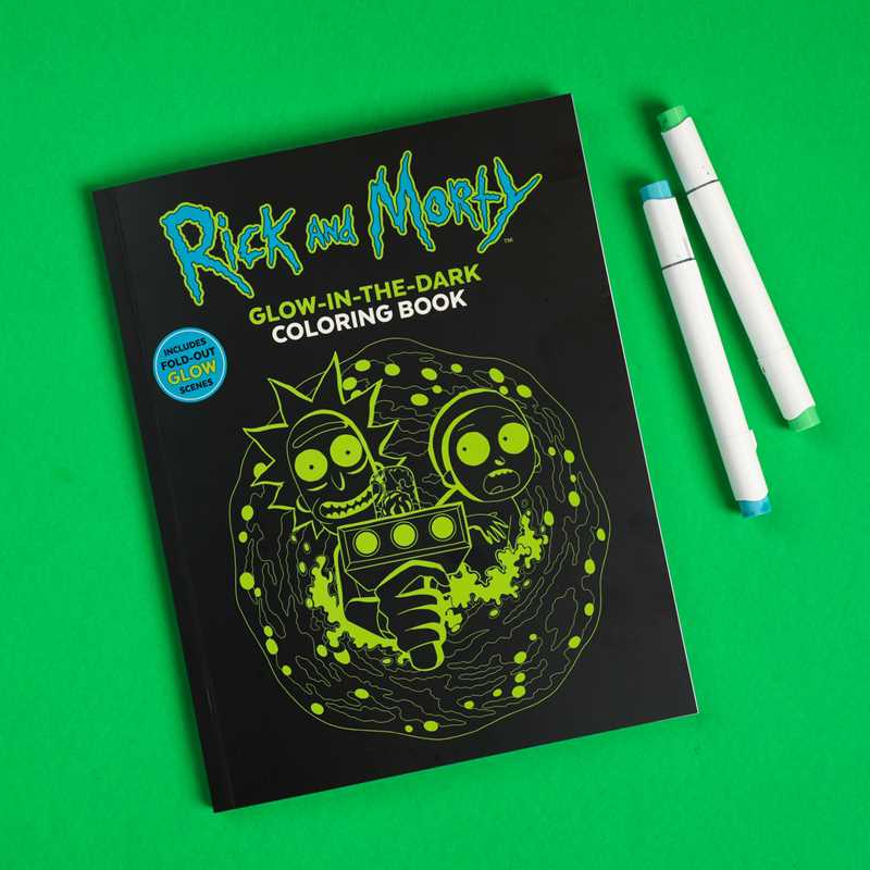 Rick and Morty Glow-in-the-Dark Coloring Book by Editors of Thunder Bay Press