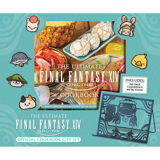 Ultimate Final Fantasy XIV Cookbook, Vol 2 GiftSet w/ Stand