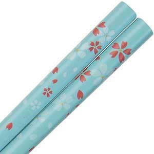 Dogwood Blossoms Light Blue Chopsticks