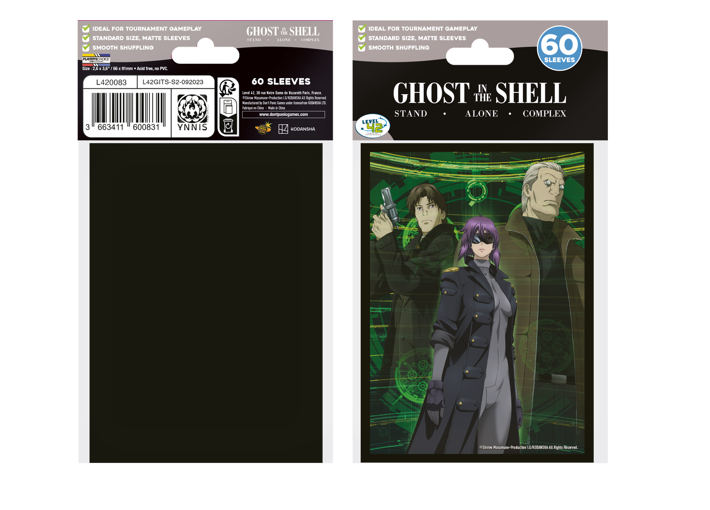 Officially Licensed Ghost in the Shell Std Sleeves - Section 9